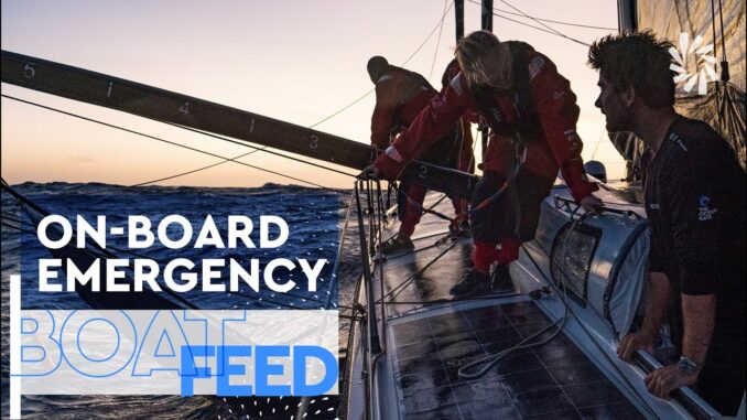 Team Malizia Loses Headsail | Boat Feed | The Ocean Race - youtube