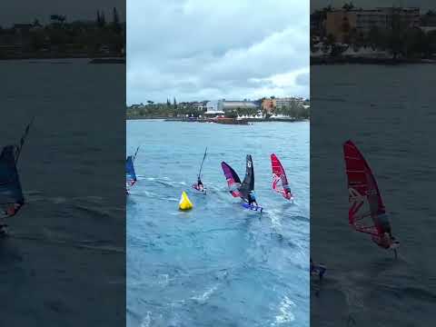 Last to 3rd in one killer jibe from Amado Vrieswijk 😮‍💨 Tune in for finals day coming up with…