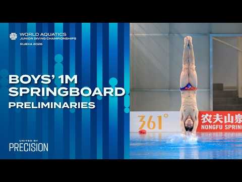 Boys’ 1m Springboard (14-15) | Preliminaries | World Aquatics Junior Diving Championships 2026