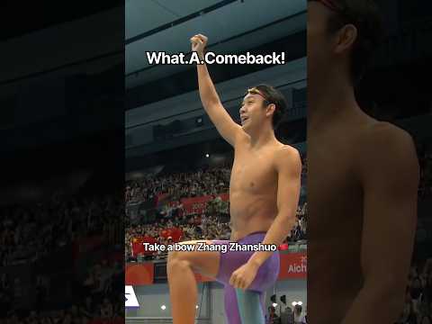 New Asian Record for Zhang Zhanshuo 🇨🇳 #asiangames #asiangames2026 #aichinagoya2026 #swimming