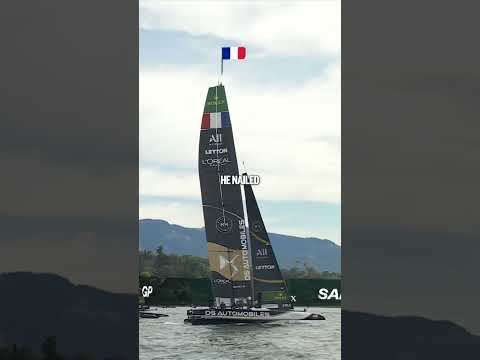 Driving it like he stole it! 😅 #SailGP #sailing #racing