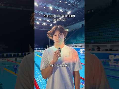 Would you like these start signal sounds? 👀 #swimming #start #signal #worldcup #sound